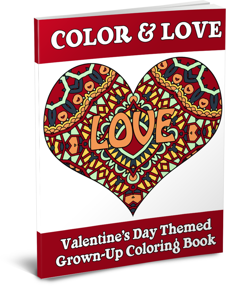 Valentine Coloring Pages For Adults Darcy And Brian Shop