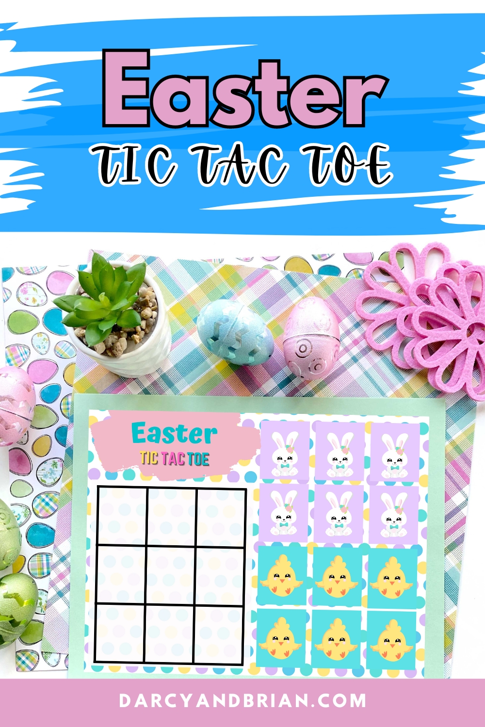 Easter Tic Tac Toe Printable Darcy And Brian Shop