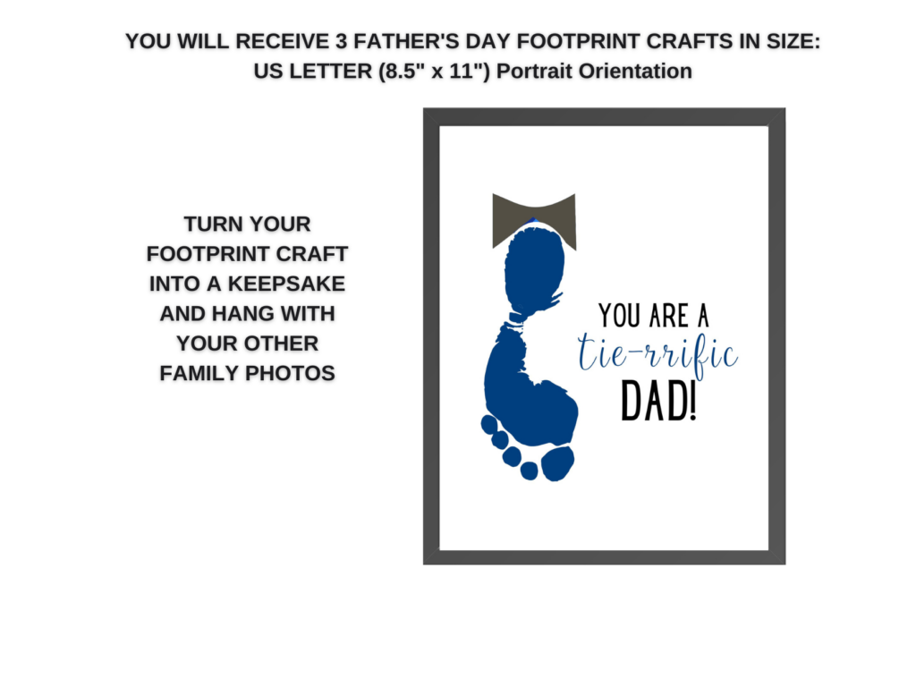 Father's Day Handprint Art Templates - Darcy and Brian - Shop