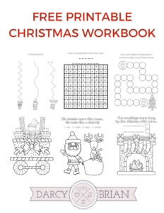 Christmas Coloring Activity Workbook