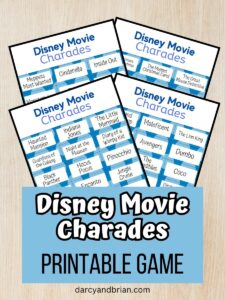 Disney Movie Charades