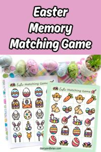 Easter Memory Game Printable