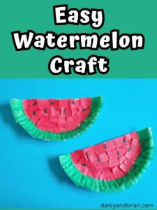 Tissue Paper Watermelon Craft Template