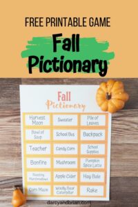 Fall Pictionary