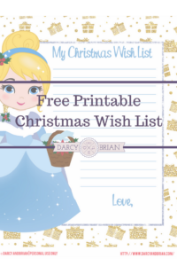 Princess Christmas Wish List