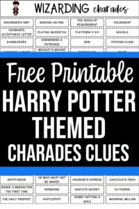 Wizarding Charades – Harry Potter Themed