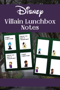 Disney Villains Lunch Box Notes