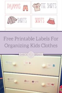 Kid Drawer labels