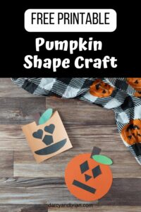 Shape Pumpkin Craft printables