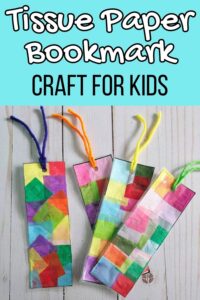 Tissue Paper Bookmark Craft Template