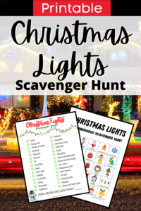 Christmas Lights Scavenger Hunts