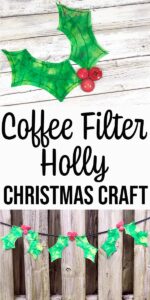 Coffee Filter Holly Pattern