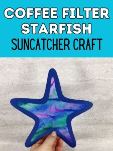 Coffee Filter Starfish Suncatcher template