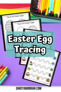 Easter Egg Tracing Worksheets