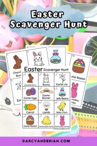 Easter Scavenger Hunt Checklist Printable