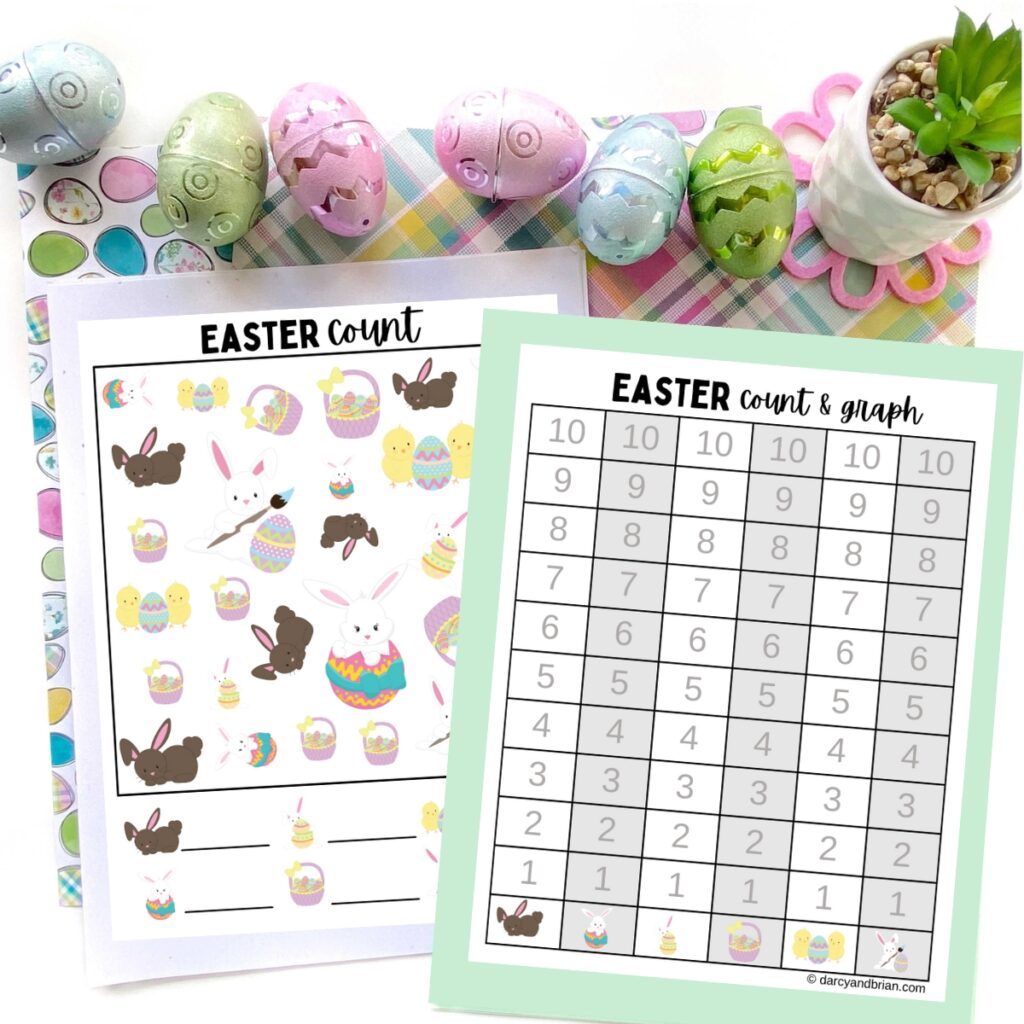 Easter Count and Graph Worksheets