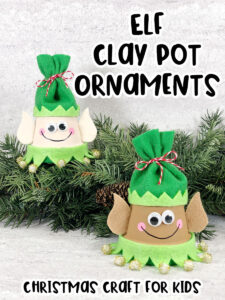 Clay Pot Elf Craft Template