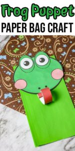 Frog Paper Bag Puppet