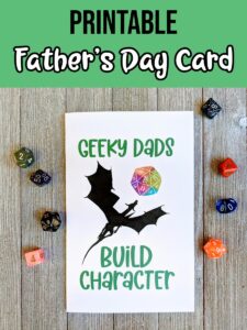 Geeky Dads Build Character Card