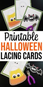 Halloween Lacing Cards