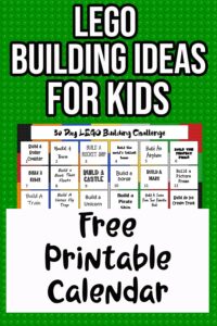 30 Day LEGO Building Challenge Calendar