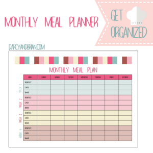 Printable Meal Planner and Recipe Cards