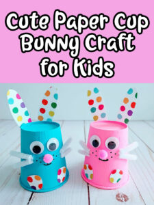 Paper Cup Bunny Craft Template