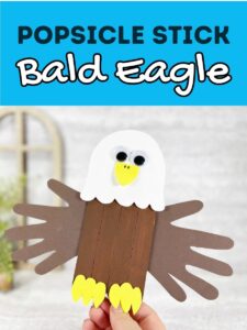 Bald Eagle Popsicle Stick Craft Template