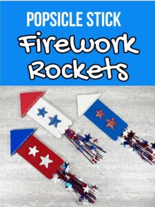 Popsicle Stick Firework Rocket Template