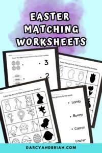 Easter Matching Worksheets