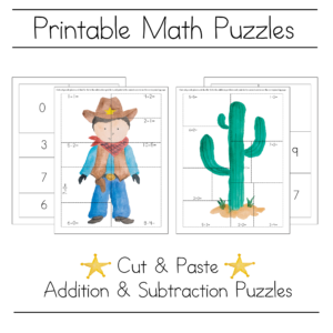 Cowboy Math Puzzle