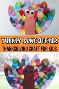 Turkey Suncatcher Craft Template