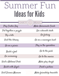 Printable Summer Bucket List