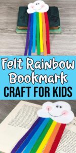 Felt Rainbow Bookmark Craft Template