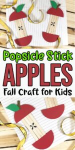 Popsicle Stick Apple Craft Template