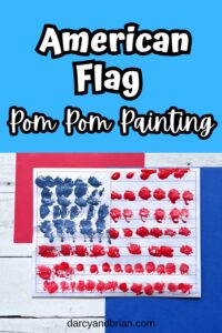 American Flag Template (pom pom painting)