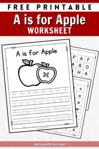 A is for Apple Worksheet