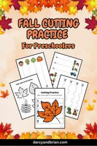 Fall Cutting Practice for Preschoolers