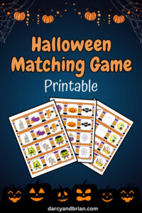 Halloween Matching Game Printable