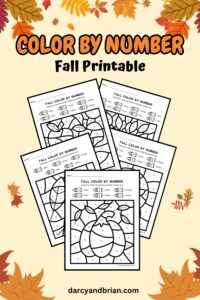 Color by Number Fall Printable