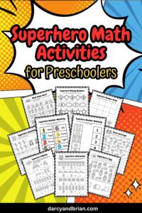 Preview of Superhero Math Activities for Preschoolers.