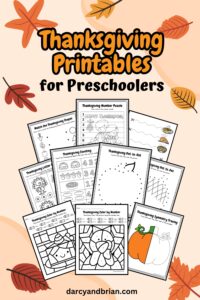 Preview of Thanksgiving Printables for Preschoolers.