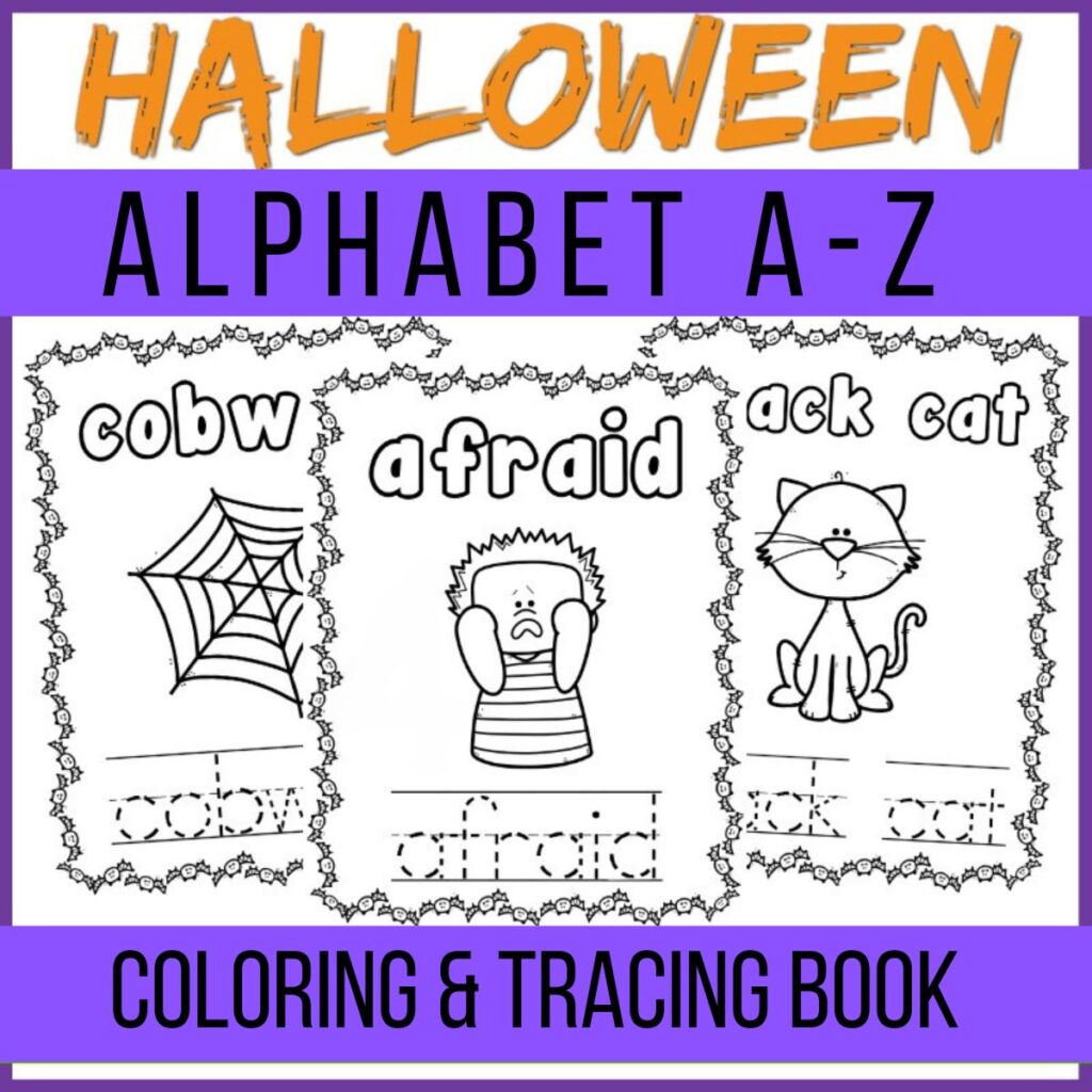 Printable Halloween Alphabet Book for Kids
