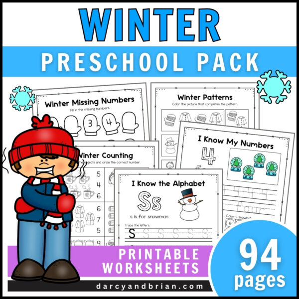 Winter Preschool Pack