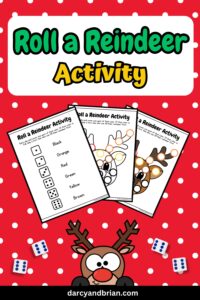 Preview of Roll a Reindeer Activity.