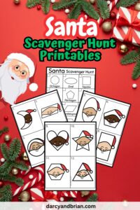 Preview of Santa Scavenger Hunt Printables.