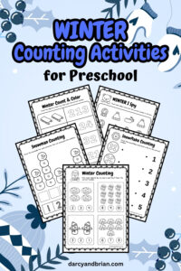 Preview of Winter Counting Activities for Preschool.